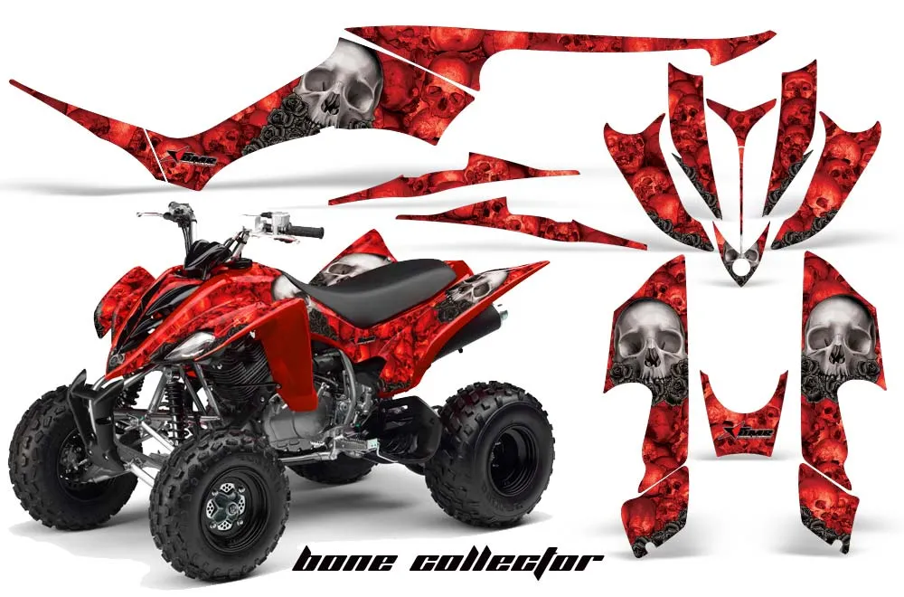 Yamaha Raptor 350 ATV Graphic Kit - 2004-2014 Bone Collector Red