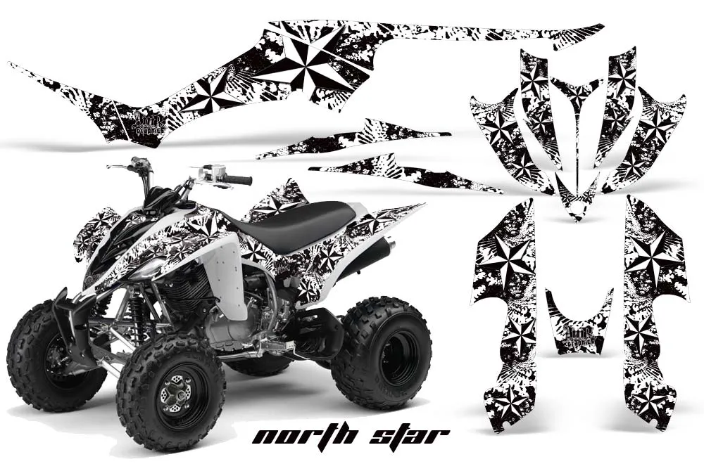 Yamaha Raptor 350 ATV Graphic Kit - 2004-2014 Northstar White