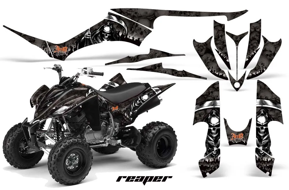 Yamaha Raptor 350 ATV Graphic Kit - 2004-2014 Reaper Black