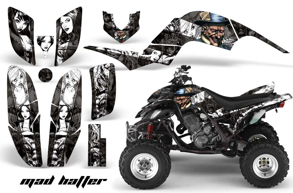 Yamaha Raptor 660 ATV Graphic Kit - 2001-2005 Mad Hatter Blue