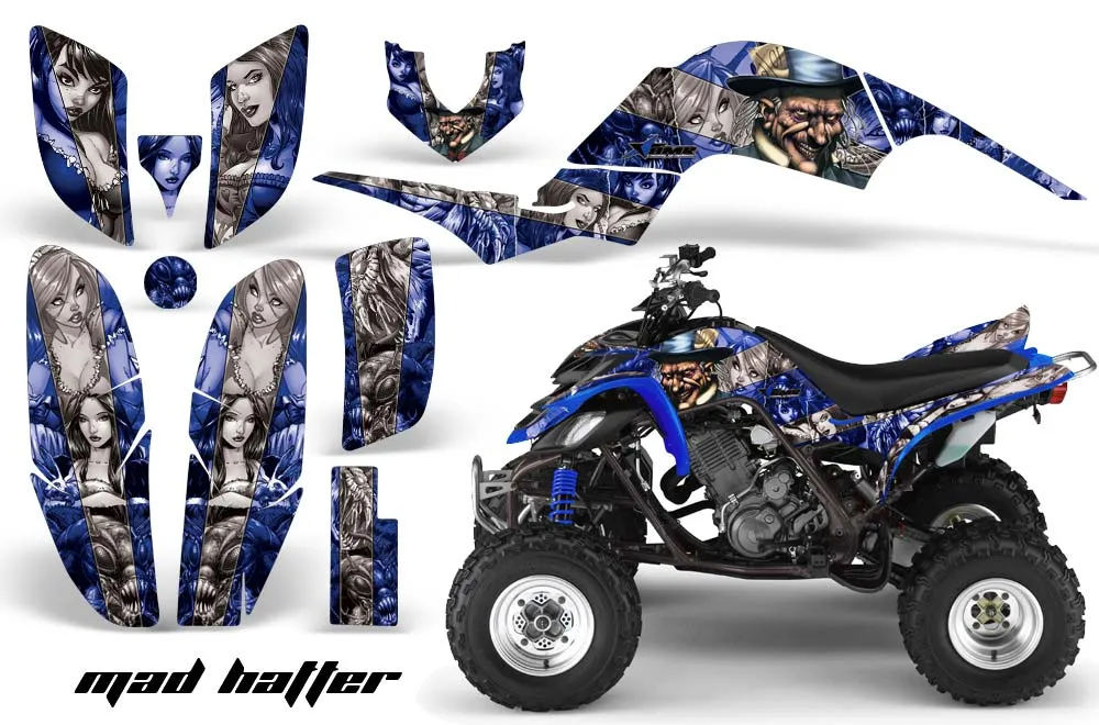 Yamaha Raptor 660 ATV Graphic Kit - 2001-2005 Mad Hatter Green