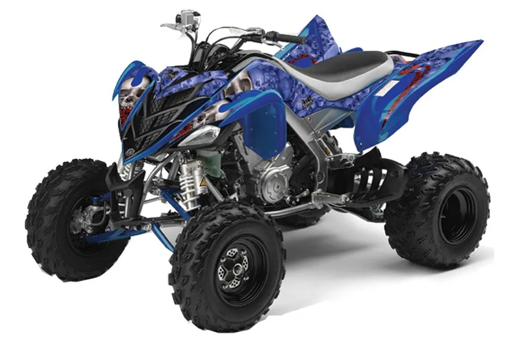 Yamaha Raptor 700 ATV Graphic Kit - 2006-2012 Bone Collector Blue