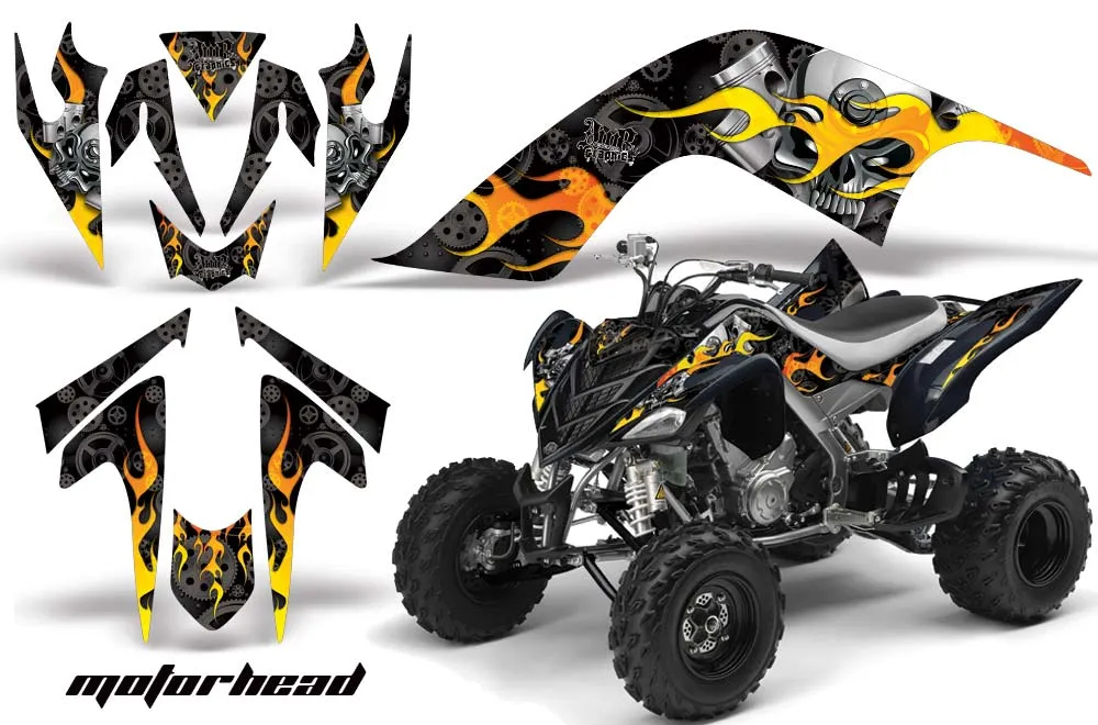 Yamaha Raptor 700 ATV Graphic Kit - 2006-2012 Mad Hatter Red