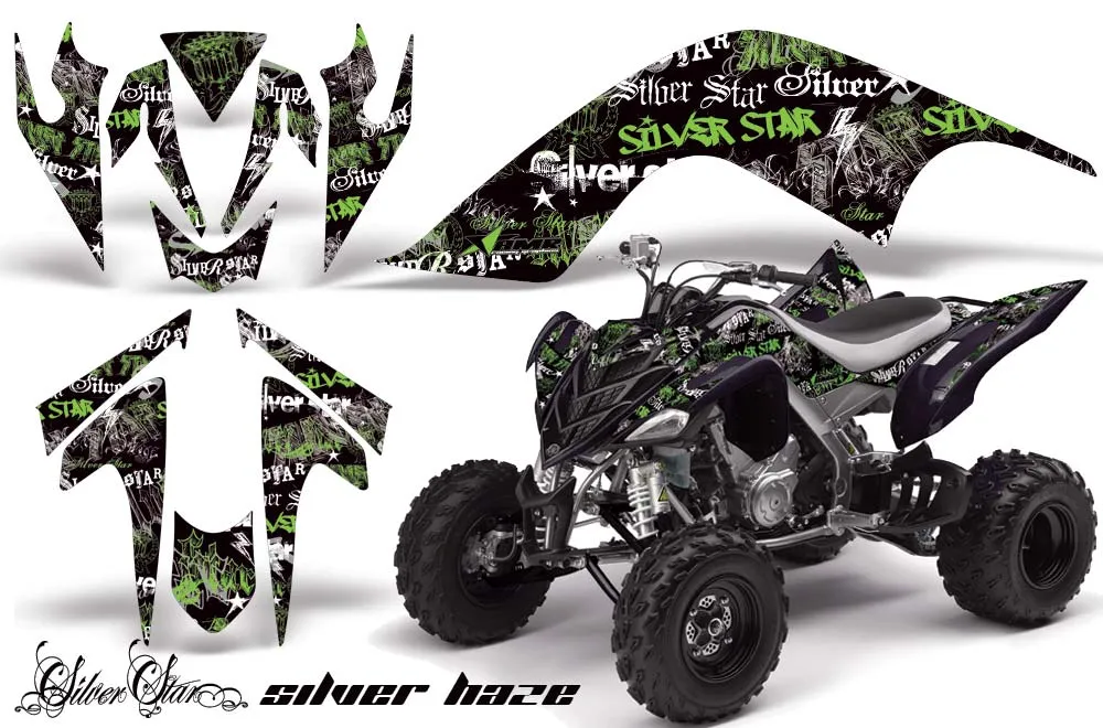 Yamaha Raptor 700 ATV Graphic Kit - 2006-2012 Silver Star - Silverhaze Green