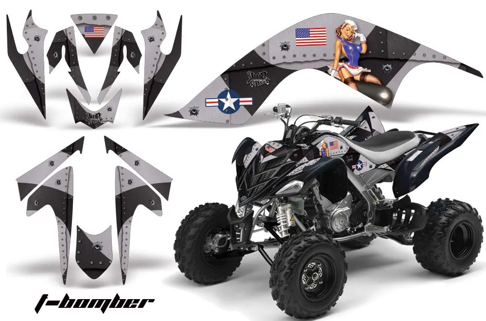 Yamaha Raptor 700 ATV Graphic Kit - 2006-2012 T Bomber Black