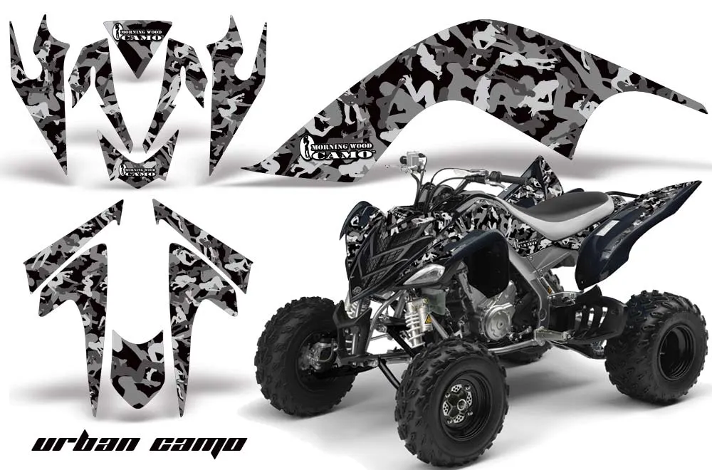 Yamaha Raptor 700 ATV Graphic Kit - 2006-2012 Urban Camo Black