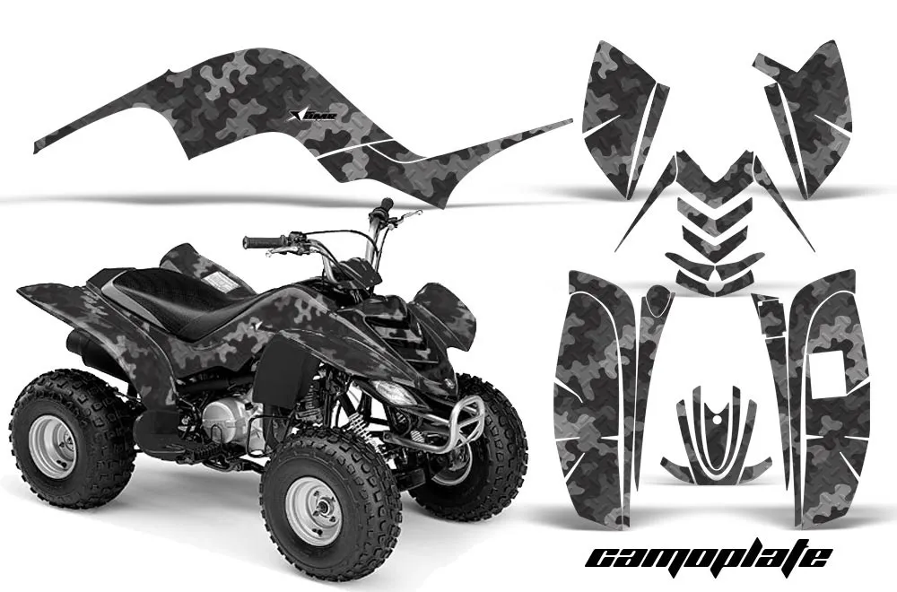 Yamaha Raptor 80 ATV Graphic Kit - 2003-2016 Camoplate Black