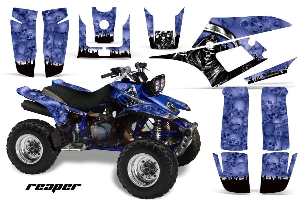 Yamaha Warrior 350 ATV Graphic Kit - All Years Reaper Blue