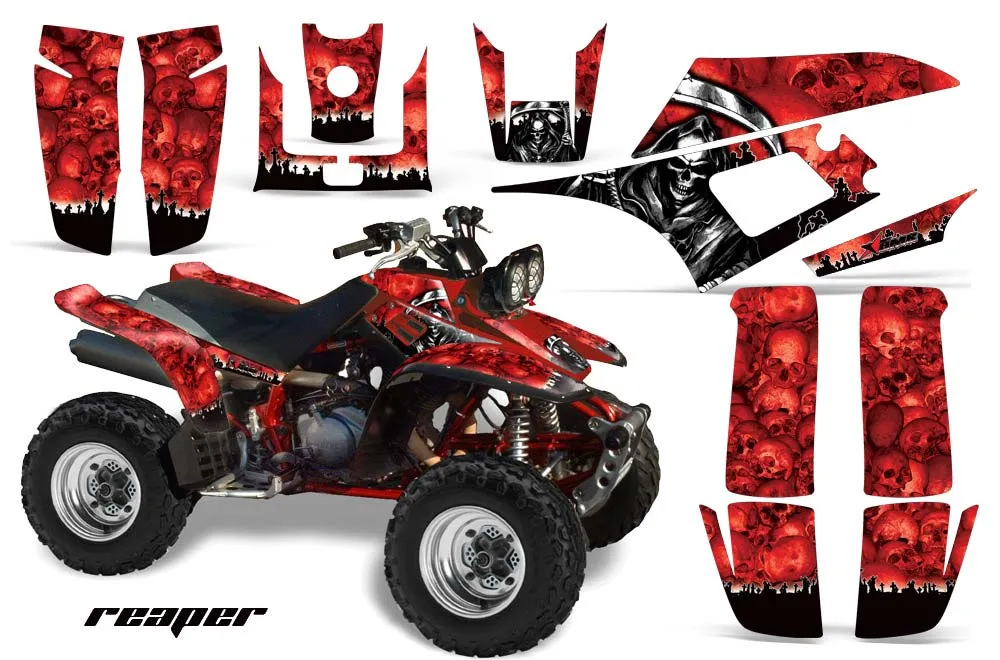 Yamaha Warrior 350 ATV Graphic Kit - All Years Reaper Red