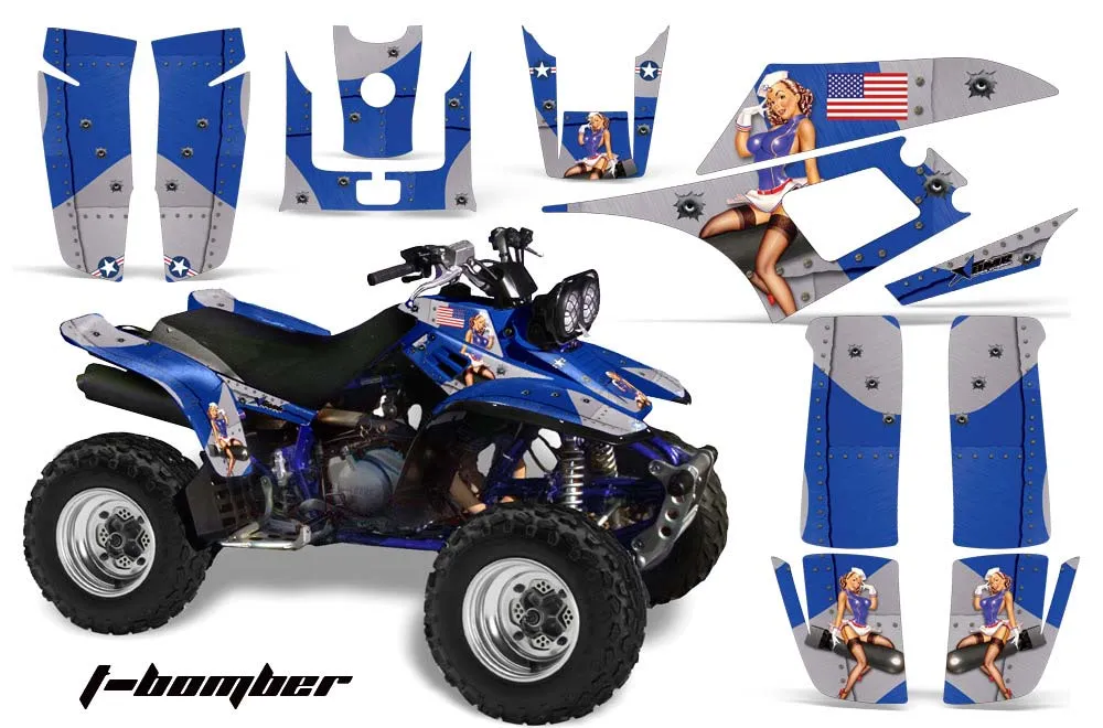 Yamaha Warrior 350 ATV Graphic Kit - All Years T Bomber Blue
