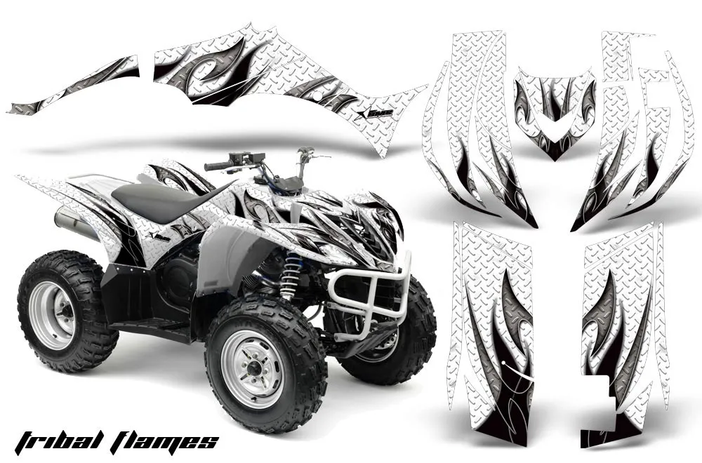 Yamaha Wolverine ATV Graphic Kit - 2006-2012 Tribal Flames Black