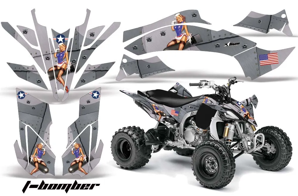Yamaha YFZ 450SE / 450R ATV Graphic Kit - 2009-2013 T Bomber Silver