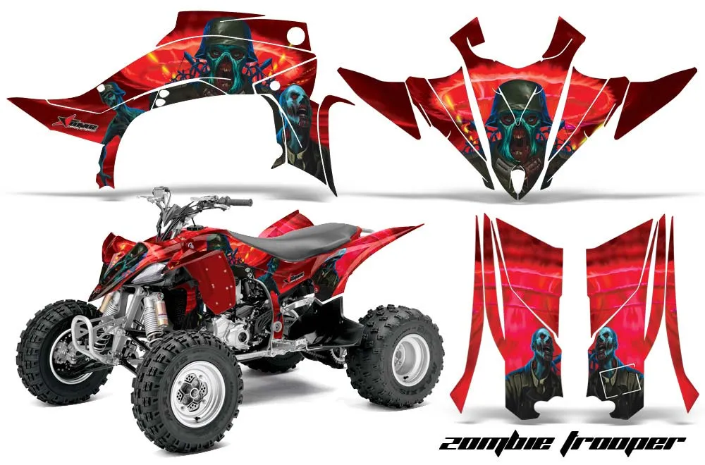 Yamaha YFZ 450R / SE ATV Graphic Kit - 2014-2019 Zombie Trooper Red