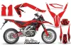 Aprilia SXV 4.5 / 5.5 Dirt Bike Graphic Kit - 2006-2015 Silver Star - Reloaded Red