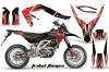 Aprilia SXV 4.5 / 5.5 Dirt Bike Graphic Kit - 2006-2015 Tribal Flames Red