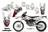BMW G450x Dirt Bike Graphic Kit - 2010-2011 Bone Collector White
