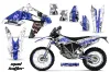 BMW G450x Dirt Bike Graphic Kit - 2010-2011 Mad Hatter White