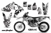 BMW G450x Dirt Bike Graphic Kit - 2010-2011 NorthStar White