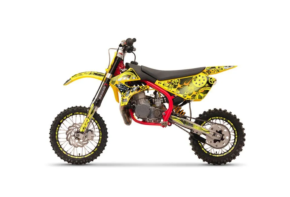 Cobra CX 50 Sr King Dirt Bike Graphic Kit - 2002-2011 NorthStar Yellow