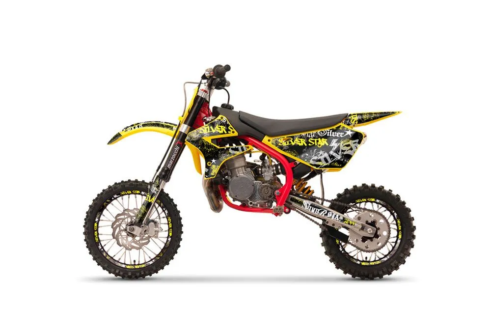 Cobra CX 50 Sr King Dirt Bike Graphic Kit - 2002-2011 T Bomber Yellow