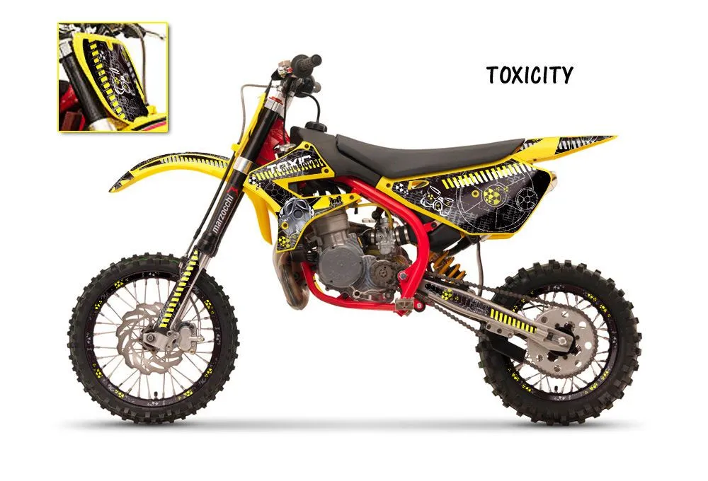 Cobra CX 50 Sr King Dirt Bike Graphic Kit - 2002-2011 Urban Camo Yellow
