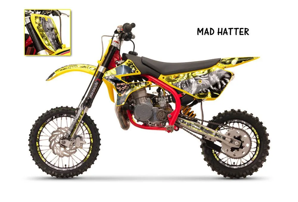 Cobra CX 65 Dirt Bike Graphic Kit - 2007-2011 Motorhead Yellow