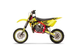 Cobra CX 50 Sr King Dirt Bike Graphic Kit - 2002-2011 Mad Hatter Yellow