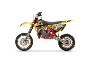 Cobra CX 65 Dirt Bike Graphic Kit - 2007-2011 Motorhead Yellow