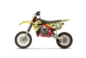 Cobra CX 65 Dirt Bike Graphic Kit - 2007-2011 Vegas Baller Yellow