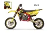 Cobra CX 50 Jr Dirt Bike Graphic Kit - 2003-2011 Silver Star - Reloaded Yellow