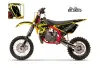 Cobra CX 50 Jr Dirt Bike Graphic Kit - 2003-2011 Silver Star - Silverhaze Yellow