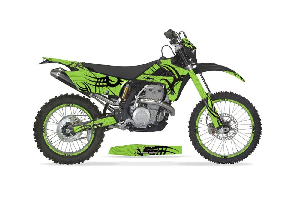 Gas Gas EC 250 Dirt Bike Graphic Kit - 2009-2010 Tribe Green