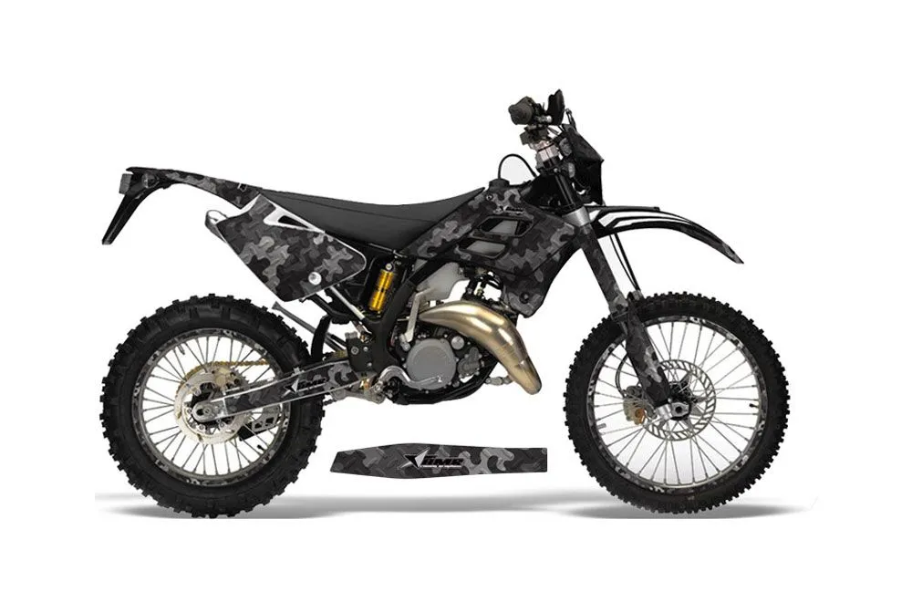 Gas Gas EC 300 Dirt Bike Graphic Kit - 2006-2008 Camoplate Black