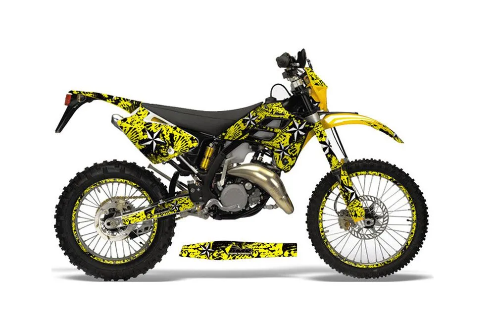 Gas Gas EC 300 Dirt Bike Graphic Kit - 2006-2008 NorthStar Yellow