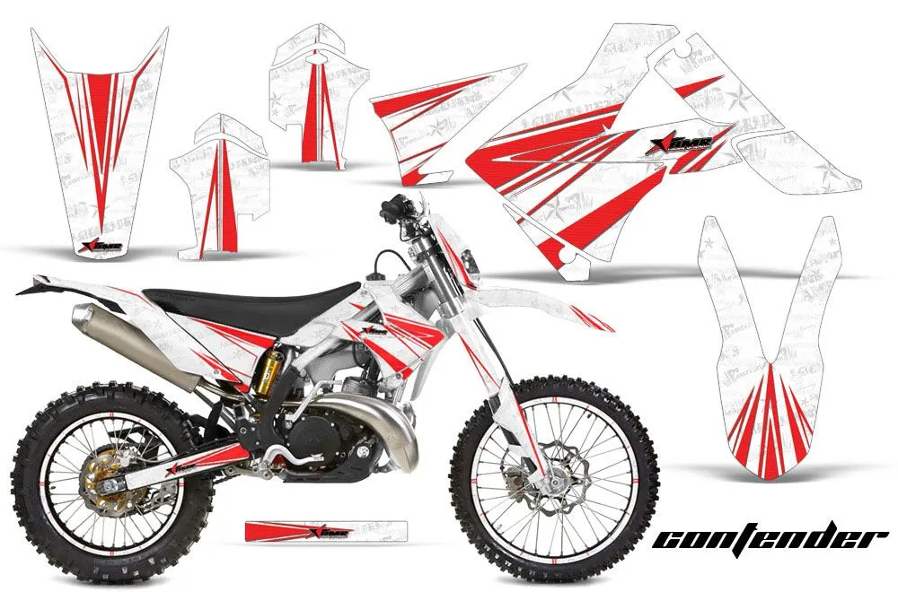 Gas Gas EC 300 Dirt Bike Graphic Kit - 2011-2012 Contender White