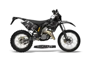 Gas Gas EC 300 Dirt Bike Graphic Kit - 2006-2008 Camoplate Black