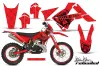 Gas Gas EC 250 Dirt Bike Graphic Kit - 2011-2012 Silver Star - Reloaded Red