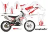 Gas Gas EC 300 Dirt Bike Graphic Kit - 2011-2012 Contender White