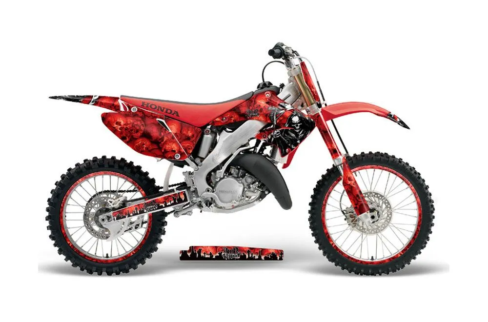 Honda CR250 Dirt Bike Graphic Kit - 1995-2015 Reaper Red