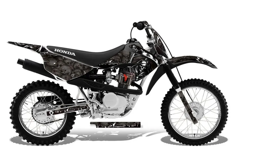 Honda CRF100 Dirt Bike Graphic Kit - 2011-2016 Reaper Black