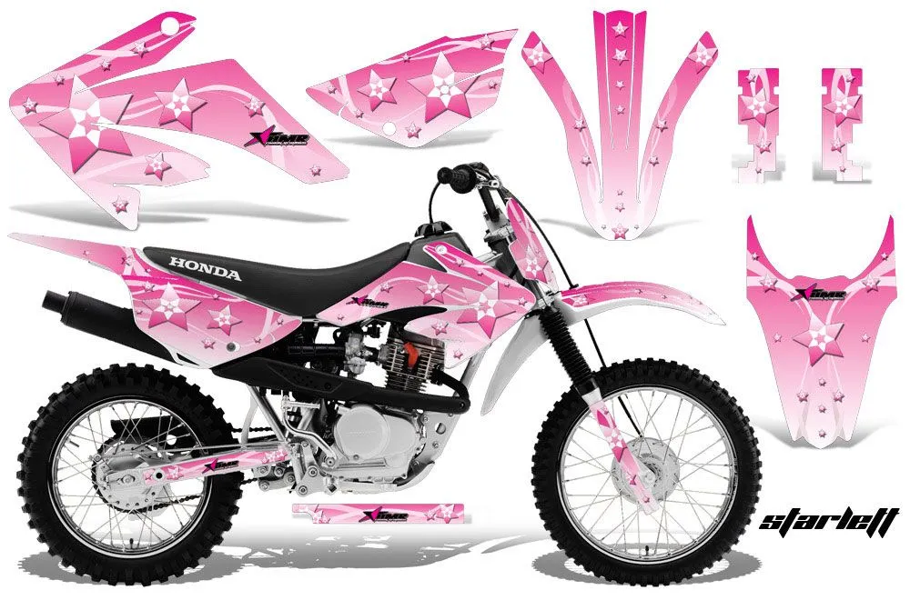 Honda CRF100 Dirt Bike Graphic Kit - 2011-2016 Starlett Pink