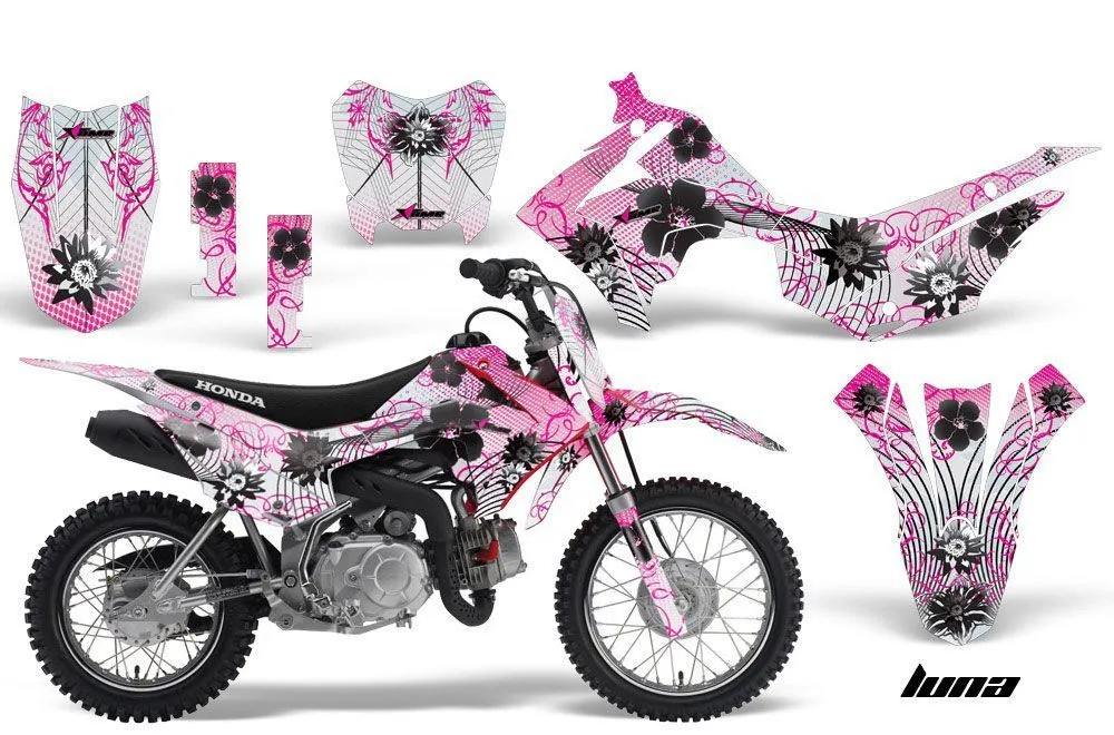 Honda CRF110 F Dirt Bike Graphic Kit - 2013-2018 Luna Pink