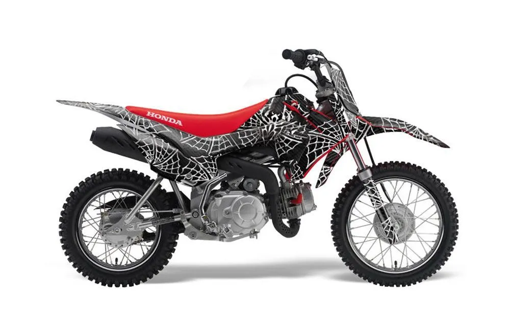 Honda CRF110 F Dirt Bike Graphic Kit - 2013-2018 Widow Maker Black