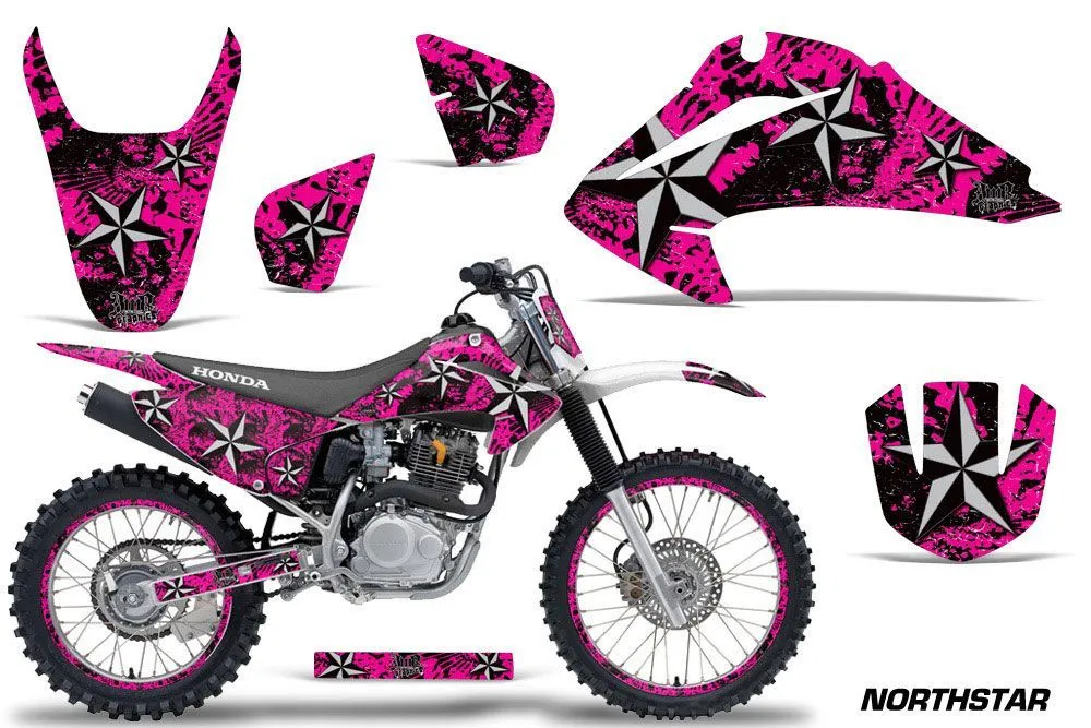 Honda CRF150 F Dirt Bike Graphic Kit - 2003-2007 Northstar Pink