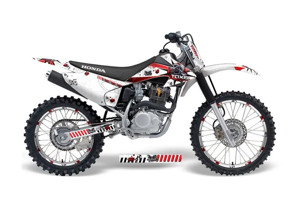 Honda CRF150 F Dirt Bike Graphic Kit - 2008-2014 Toxicity White