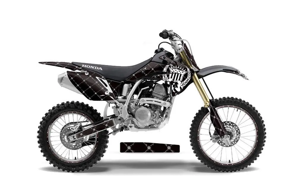 Honda CRF150 R Dirt Bike Graphic Kit - 2007-2016 Silver Star - Reloaded White
