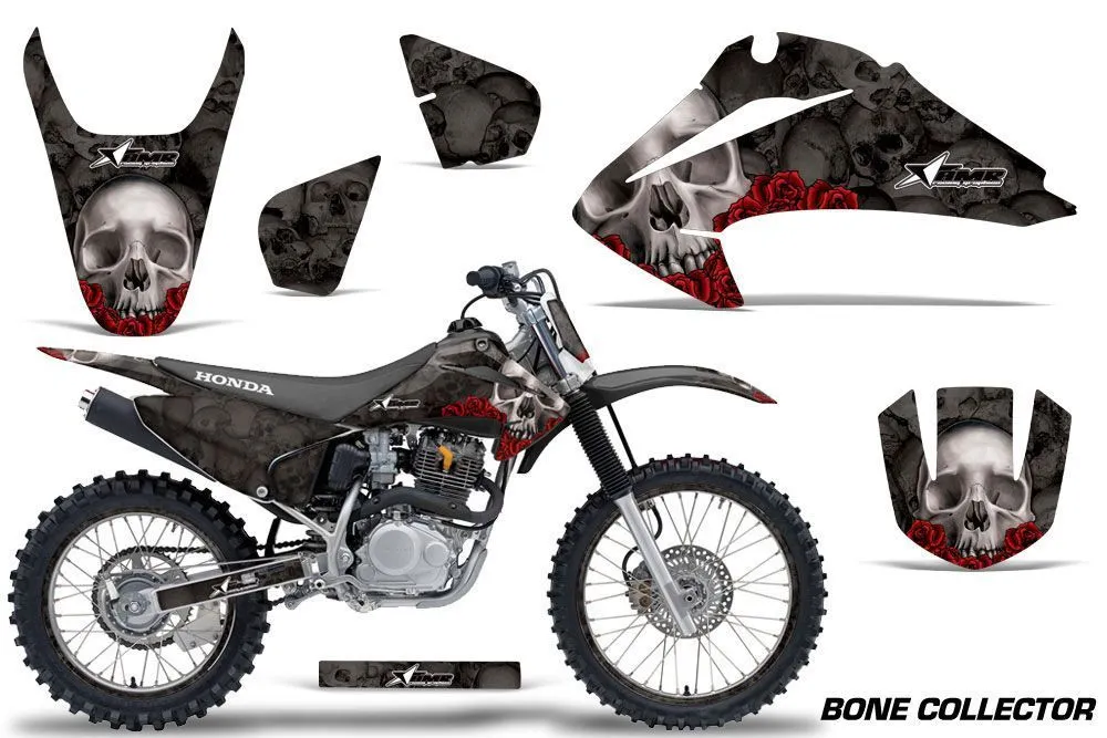 Honda CRF230 F Dirt Bike Graphic Kit - 2003-2007 Bone Collector Black