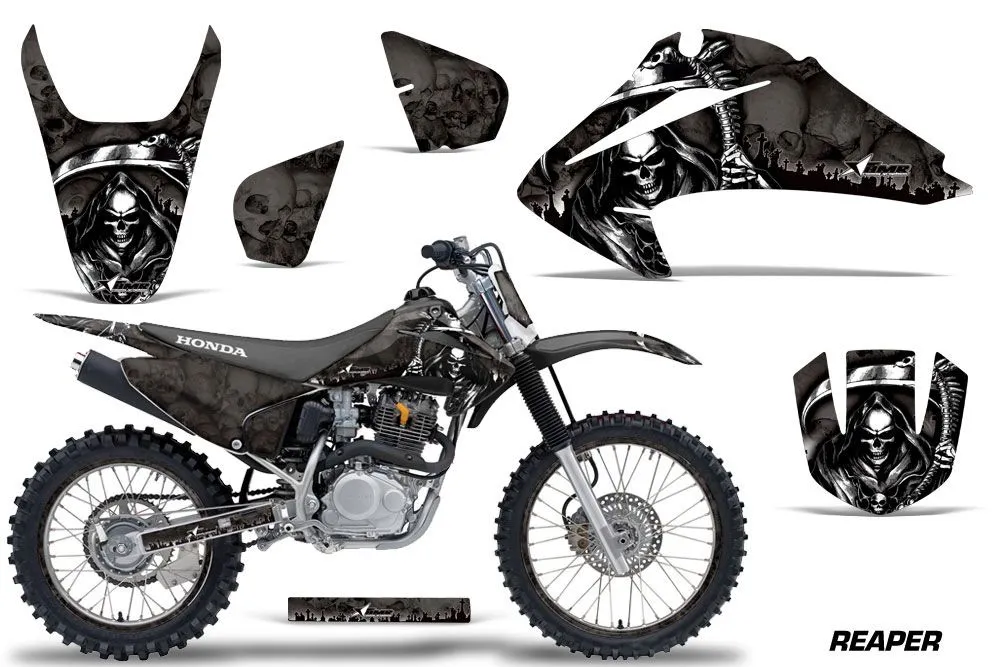 Honda CRF230 F Dirt Bike Graphic Kit - 2003-2007 Reaper Black
