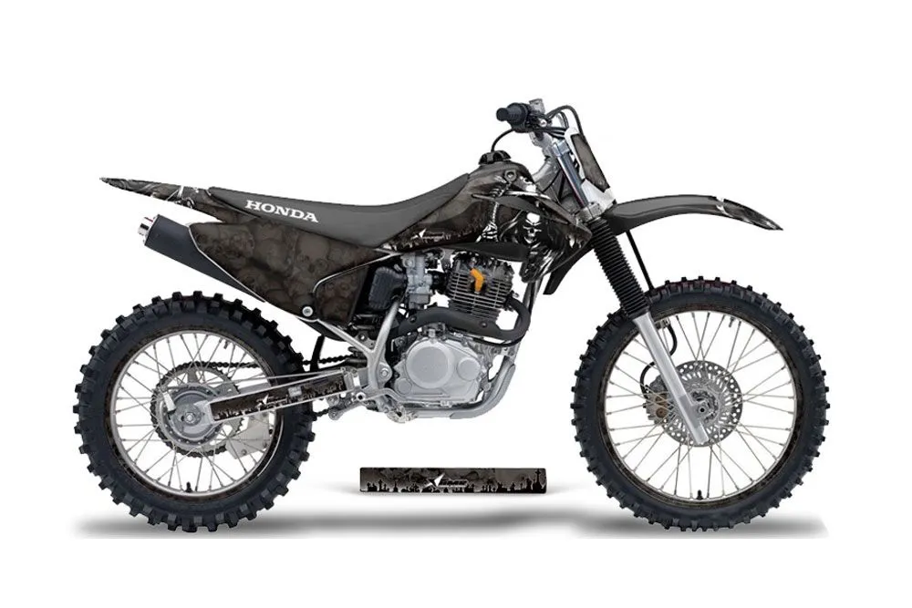 Honda CRF230 F Dirt Bike Graphic Kit - 2003-2007 Reaper Black
