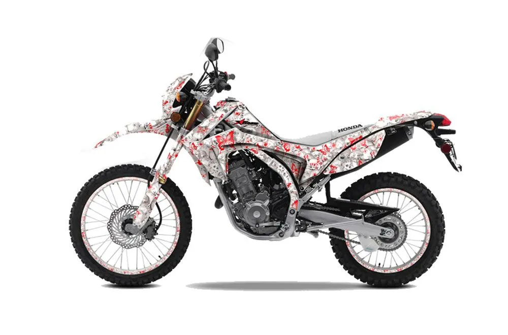 Honda CRF250 L Enduro Dirt Bike Graphic Kit - 2013-2020 Butterfly White